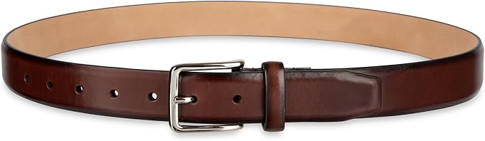 Haggar mens Leather Dress Belt for Suits and Pants - Classic, Formal, Business, Work