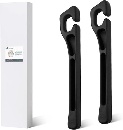 2PCS Car Seat Gapster, Car Seat Gap Filler for Filling Gaps Between Consoles, No Drop Seat Guard with Storage Slot, Black