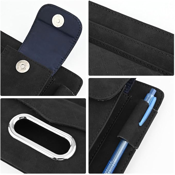 Car Sun Visor Organizer for Lexus LC 2017–2025 2026 Z100,Multi-Pocket Auto Visor Storage Pouch with Tissue Holder,Eyeglass Case,Card Slots & Pen Holder,Sun Visor Organizer