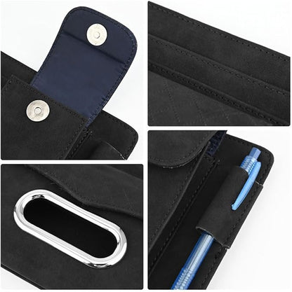 Car Sun Visor Organizer for Lexus LC 2017–2025 2026 Z100,Multi-Pocket Auto Visor Storage Pouch with Tissue Holder,Eyeglass Case,Card Slots & Pen Holder,Sun Visor Organizer