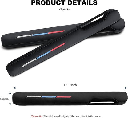 Sports Style Leather Car Seat Gap Filler Spacer Universal Seat Gap Filler Plug Compatible with BMWSeries M1 M3 M5 X1 X5 X6 Z4 3 5 7 Series Console Stop Things from Dropping
