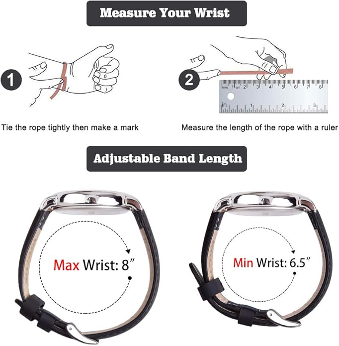 Ritche Christmas Gift Quick Release Leather Watch Bands Genuine Watch Straps for Men Women Top Grain Leather Watch Strap, White Elephant Gifts, Stocking Stuffers for Men, Father's Day gifts