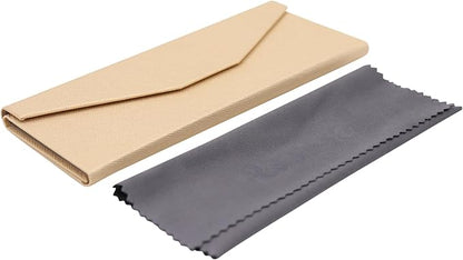 Real Sic Glasses Case for Men and Women - Magnetic Folding Hard Shell Sunglass Holder - Inspired by Solid Color