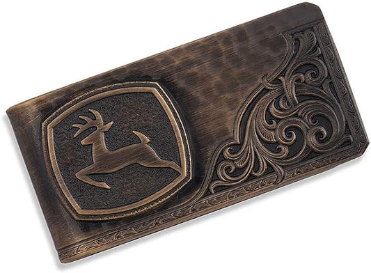 Montana Silversmiths Made in the USA Western Lifestyle Money Clip (John Deere Bronze)