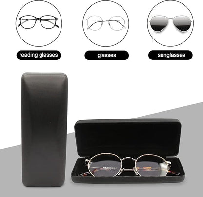 SMARTTOP Hard Shell Eyeglass Case- Glass Case With Cleaning Cloth, Glasses Case hard shell for men women