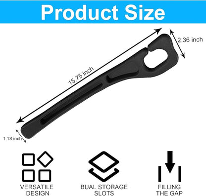 Tesdluy Car Seat Gap Filler Set of 2, Multifunctional Seat Side Gap Seam Filler Organizer with Phone Holder, Universal Fit Fill The Gap Between Seat & Console for Car, SUV, Truck