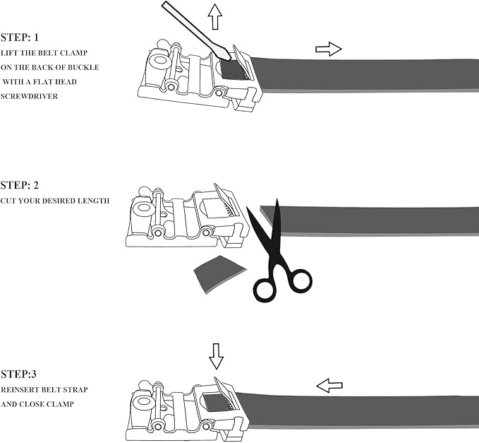 Gelante Ratchet Belt for Men, Mens Belts Leather 1.3'' Adjustable Trim to Fit Dress Belt