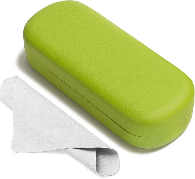 Marvolia Glasses Case Large Hard Shell Eyeglasses Case PU Leather Protective Case for Sunglasses Eyeglasses