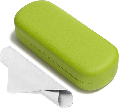 Marvolia Glasses Case Large Hard Shell Eyeglasses Case PU Leather Protective Case for Sunglasses Eyeglasses