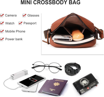 Small/Medium Crossbody bag for men shoulder bag mens purse satchel leather messenger bag gift man
