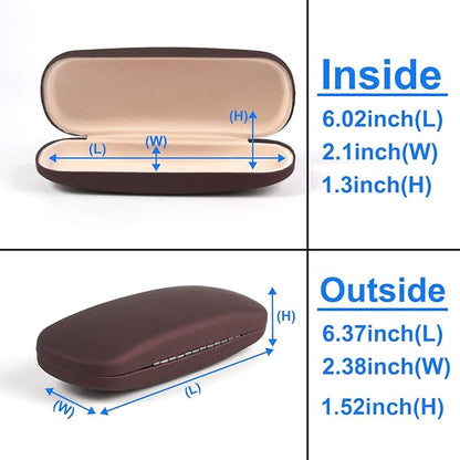 RayLove Unisex Hard Shell Eyeglasses Cases, Protective Case For Glasses