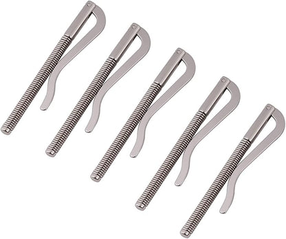 Metal Money Clips Replacement Bar 80mm Insert for Bifold Wallets, 5pcs Credit Card Holders, Cash Organizers Slim and Durabled Clips for Purse, Business, Daily Use