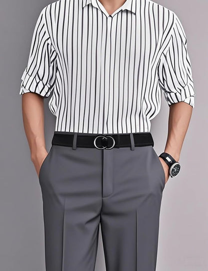 Men's Ratchet Belt Leather Belt Adjustable for Men Gift 1 3/8-Cut for Perfect Fit
