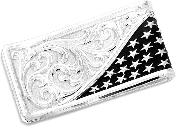 Montana Silversmiths Made in the USA Western Lifestyle Money Clip (American Made Wings of Liberty)