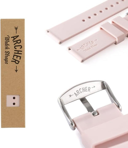 Archer Watch Straps - Soft Silicone Quick Release Watch Bands