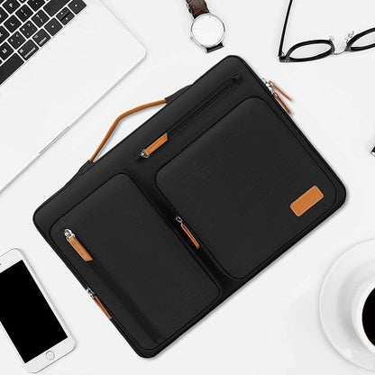 MOSISO 360 Protective Laptop Case 17.3 inch, 17-17.3 inch Laptop Sleeve Compatible with Dell, HP, Lenovo, Asus, Acer, Alienware, Side Open Carrying Case with 4 Zipper Pockets&Handle, Black