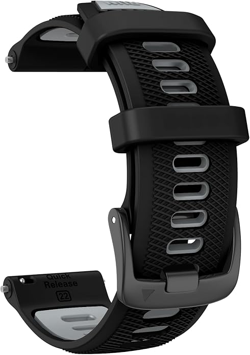 ISABAKE 22mm Watch Band for Gamrin Forerunner 265/Forerunner 255/Vivoactive 4 45mm/Venu 2/Venu 3, Silicone Quick Release Replacement Wristband
