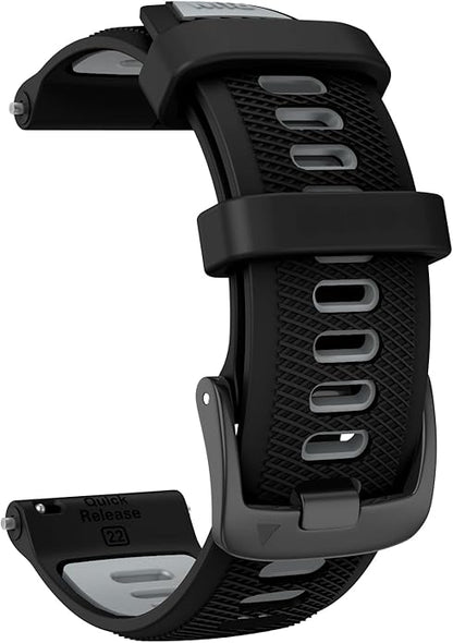 ISABAKE 22mm Watch Band for Gamrin Forerunner 265/Forerunner 255/Vivoactive 4 45mm/Venu 2/Venu 3, Silicone Quick Release Replacement Wristband