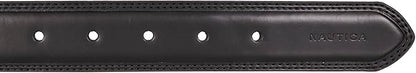Nautica Men's Dress Leather Belt for Suits and Pants | Classic | Business | Fashion | Adjustable | Metal Buckle