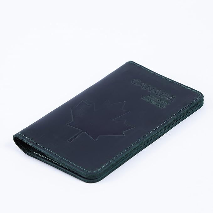 INCARNE Leather Passport Holder for Travel - Passport Case - Passport Wallet for Men - Passport Cover for Women Sleeve Protector - Travel Essentials Vacation Luggage Travel Gifts - Vintage Green