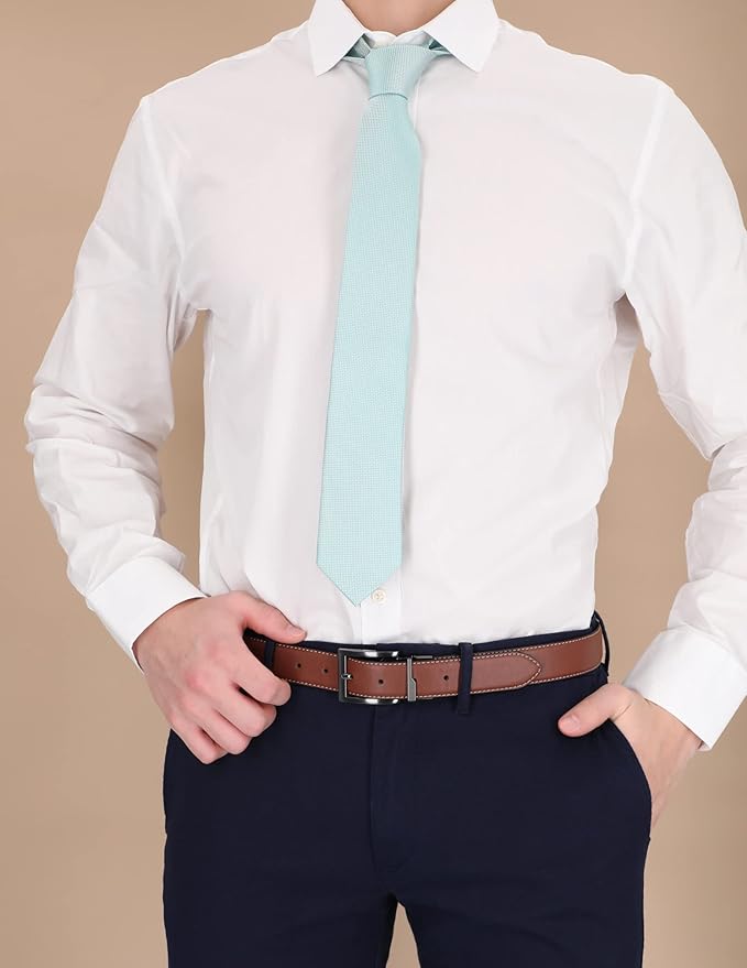 Steve Madden Men's Reversible Men's Dress Casual Every Day Leather Belt