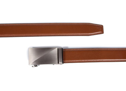VATAN Men's Belt Leather Ratchet Belt for Men Dress Casual Every Day with Adjustable Buckle, Trim to Fit