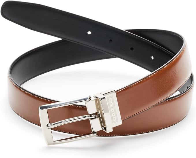 Perry Ellis Men's Portfolio Amigo Reversible Bonded Leather Belt (Available in Big & Tall)