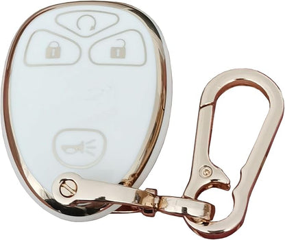 for Chevrolet Key Fob Cover Fit for Chevy Suburban Tahoe Traverse Buick Enclave Cadillac Escalade GMC Yukon