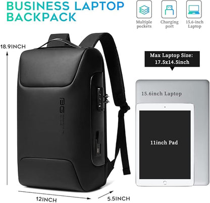 BANGE Anti Theft Backpack,Smart Work Backpack with USB Charging Port, Business Laptop Fit for 15.6 INCH Laptop…