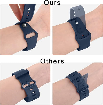 Meliya 22mm Watch Bands Quick Release Replacement Wristband, Soft Silicone Sport Replacement Straps for Men Women