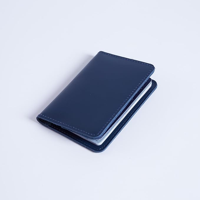 INCARNE US Leather Passport Holder for Travel - Passport Case - Passport Wallet for Men - Passport Cover for Women Sleeve Protector - Travel Essentials Vacation Luggage Travel Gifts - Classic Blue