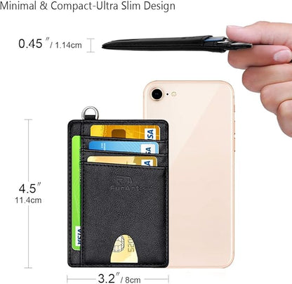 FurArt Slim Minimalist Wallet, Front Pocket Wallets, RFID Blocking, Credit Card Holder for Men