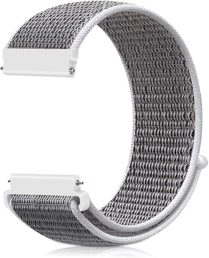 18mm Nylon Sport Quick Release Watch Bands Compatible with Garmin Venu 4 41mm/3S 41mm/Venu 2S/Vivoactive 4S/Vivomove 3S/Active S/Forerunner 265S(42mm)/255S/Fossil Women's Gen 6 42mm/5E 42mm Women Men