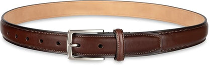Haggar mens Leather Dress Belt for Suits and Pants - Classic, Formal, Business, Work