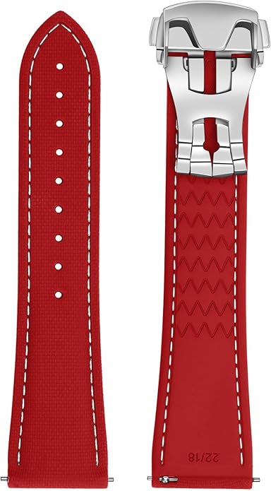 ULLCHRO Watch Strap Watch Band 20mm 22mm Man Waterproof Quick Release Bands Sport Replacement Strap Soft FKM Rubber Watchband