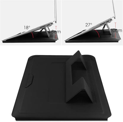 HoYiXi 15 16 Inch Laptop Sleeve Case Leather Bag for MacBook Pro 16 2021 & 2019/ASUS Vivobook 15/Huawei MateBook D15/HP 15.6" PC/MacBook Pro 15/Surface Laptop 3/Dell Inspiron 15/IdeaPad, Black
