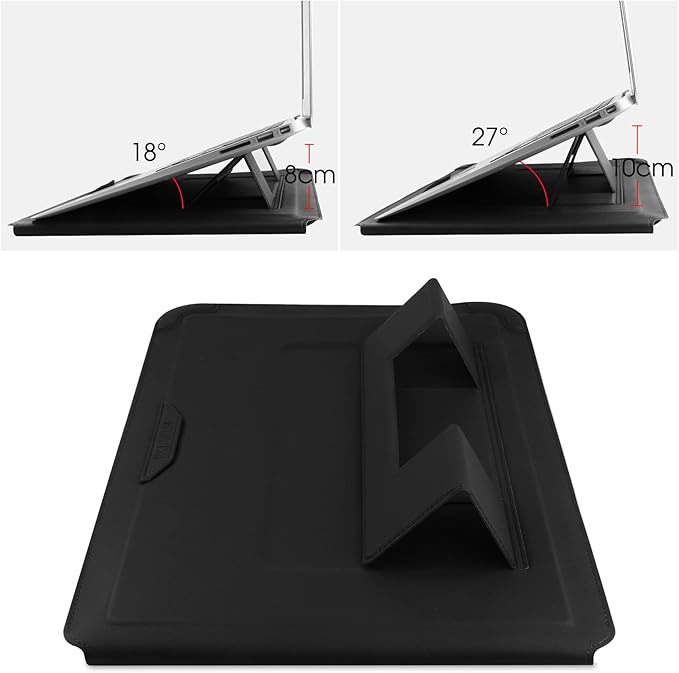 HoYiXi 13 Inch Laptop Sleeve Case Bag Compatible with MacBook Neo 2026/MacBook Air 13 M1 M2 2022-2018/MacBook Pro 13 M2 2022-2016/Surface Pro 8 2021/Surface Go 3 13-13.6'' Dell HP ASUS Acer PC, Black