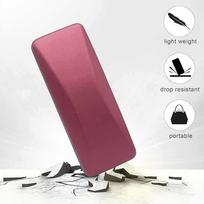 SMARTTOP Hard Shell Eyeglass Case- Glass Case With Cleaning Cloth, Glasses Case hard shell for men women