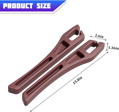 Car Seat Gap Filler, 2PCS No Drop Vehicle Seat Gap Plug with Storage Slots Between Seat and Console, Automotive Interior Seam Filler Organizer, Universal for SUV RV Truck (Red)