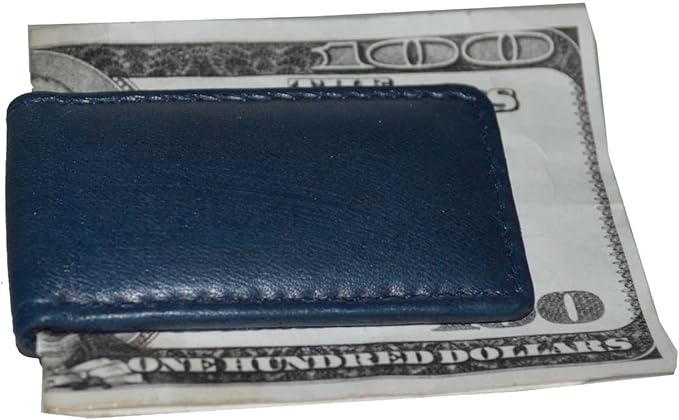 LB LEATHERBOSS Men's New Leather Strong Magnetic Money Clip