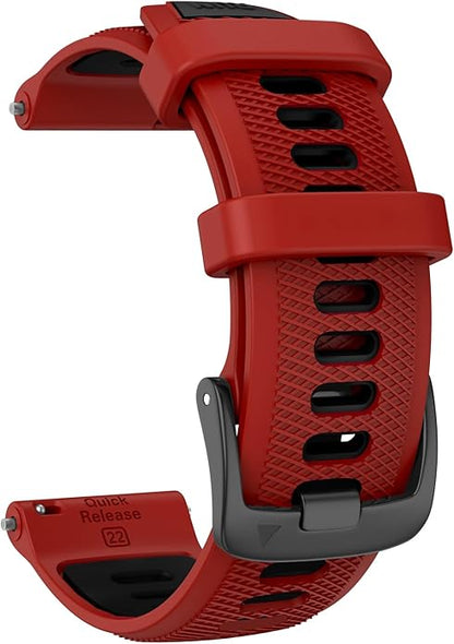 ISABAKE 22mm Watch Band for Gamrin Forerunner 265/Forerunner 255/Vivoactive 4 45mm/Venu 2/Venu 3, Silicone Quick Release Replacement Wristband