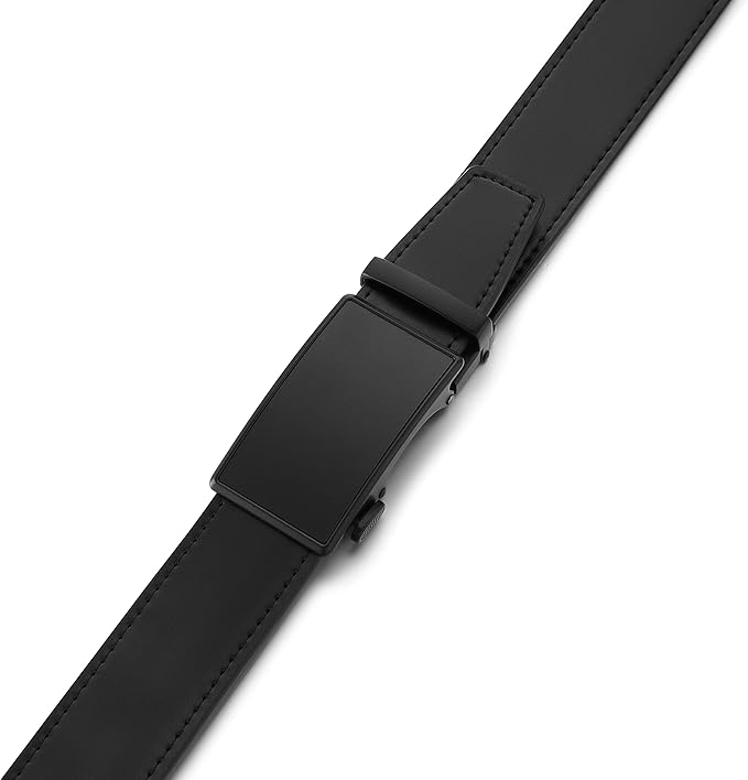 MILORDE Men's Leather Ratchet Belt - 35mm - Customizable Fit
