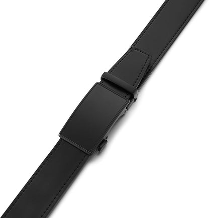 MILORDE Men's Leather Ratchet Belt - 35mm - Customizable Fit