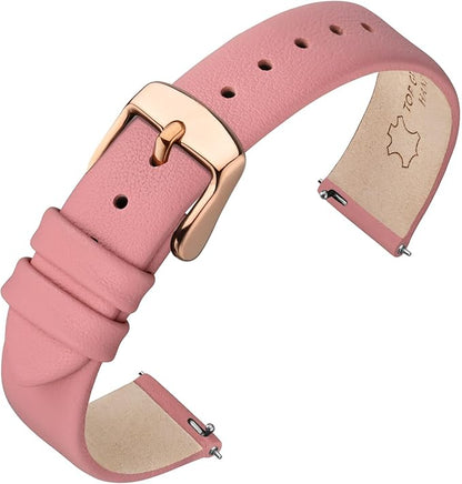 ANNEFIT Watch Bands for Men Women, Top Grain Leather Watch Strap with Quick Release, Band Width 12mm 13mm 14mm 16mm 18mm 20mm 22mm