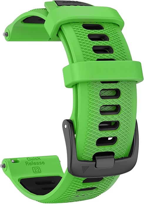 ISABAKE 22mm Watch Band for Gamrin Forerunner 265/Forerunner 255/Vivoactive 4 45mm/Venu 2/Venu 3, Silicone Quick Release Replacement Wristband