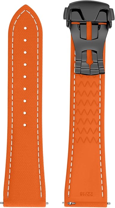 ULLCHRO Watch Strap Watch Band 20mm 22mm Man Waterproof Quick Release Bands Sport Replacement Strap Soft FKM Rubber Watchband