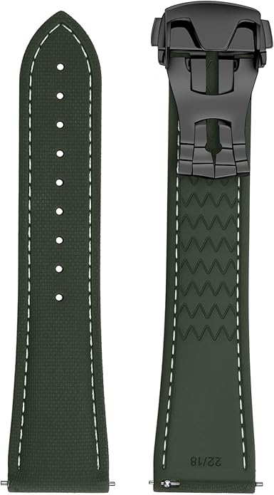 ULLCHRO Watch Strap Watch Band 20mm 22mm Man Waterproof Quick Release Bands Sport Replacement Strap Soft FKM Rubber Watchband