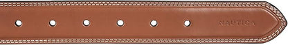Nautica Men's Dress Leather Belt for Suits and Pants | Classic | Business | Fashion | Adjustable | Metal Buckle