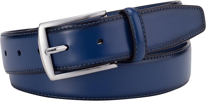 KM Legend Mens Leather Dress Belt for Work Business and Casual