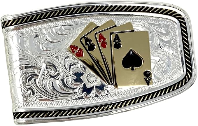 Montana Silversmiths Made in the USA Western Lifestyle Money Clip (Four Aces)